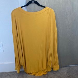 Free People Open Back Shirt